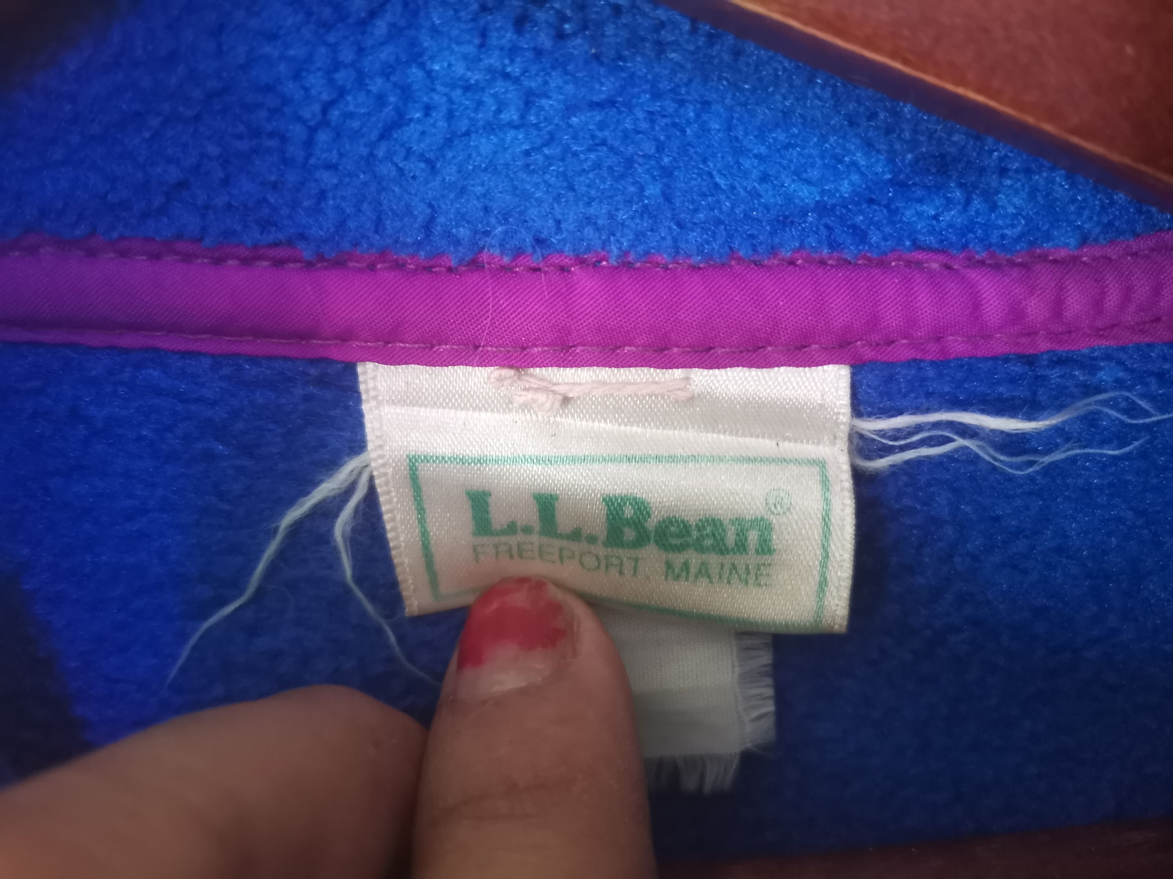 L.L. Bean × Vintage Rare L. L Bean fleece jacket /sweater blue colour Size US M / EU 48-50 / 2 - 4 Thumbnail