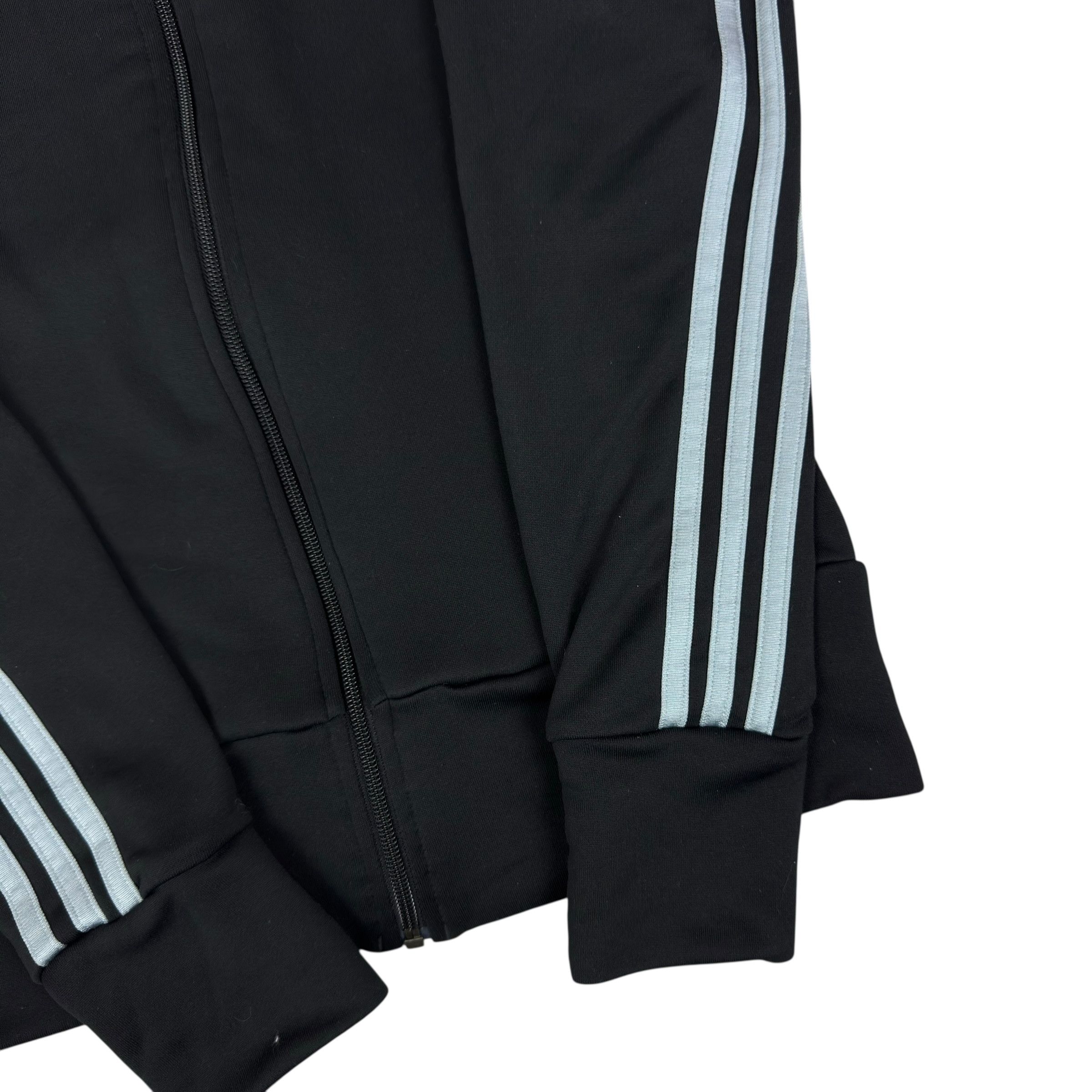 Adidas Adidas Women Black Gray Logo Originals 3-Stripe Track Jacket Size S / US 4 / IT 40 - 6 Thumbnail