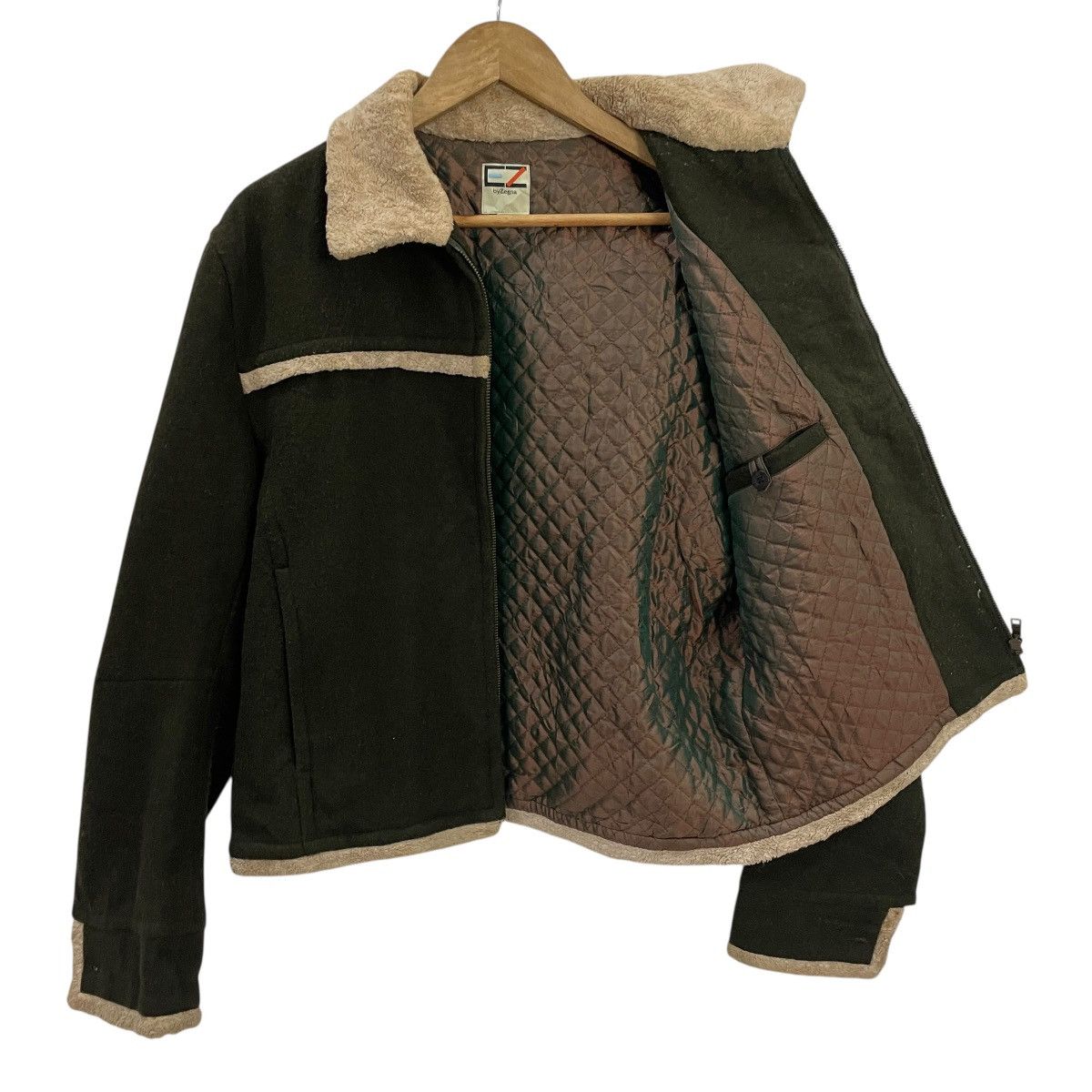 Ermenegildo Zegna Vintage Ez By Zegna Sherpa Fleece Jacket Size US L / EU 52-54 / 3 - 1 Thumbnail