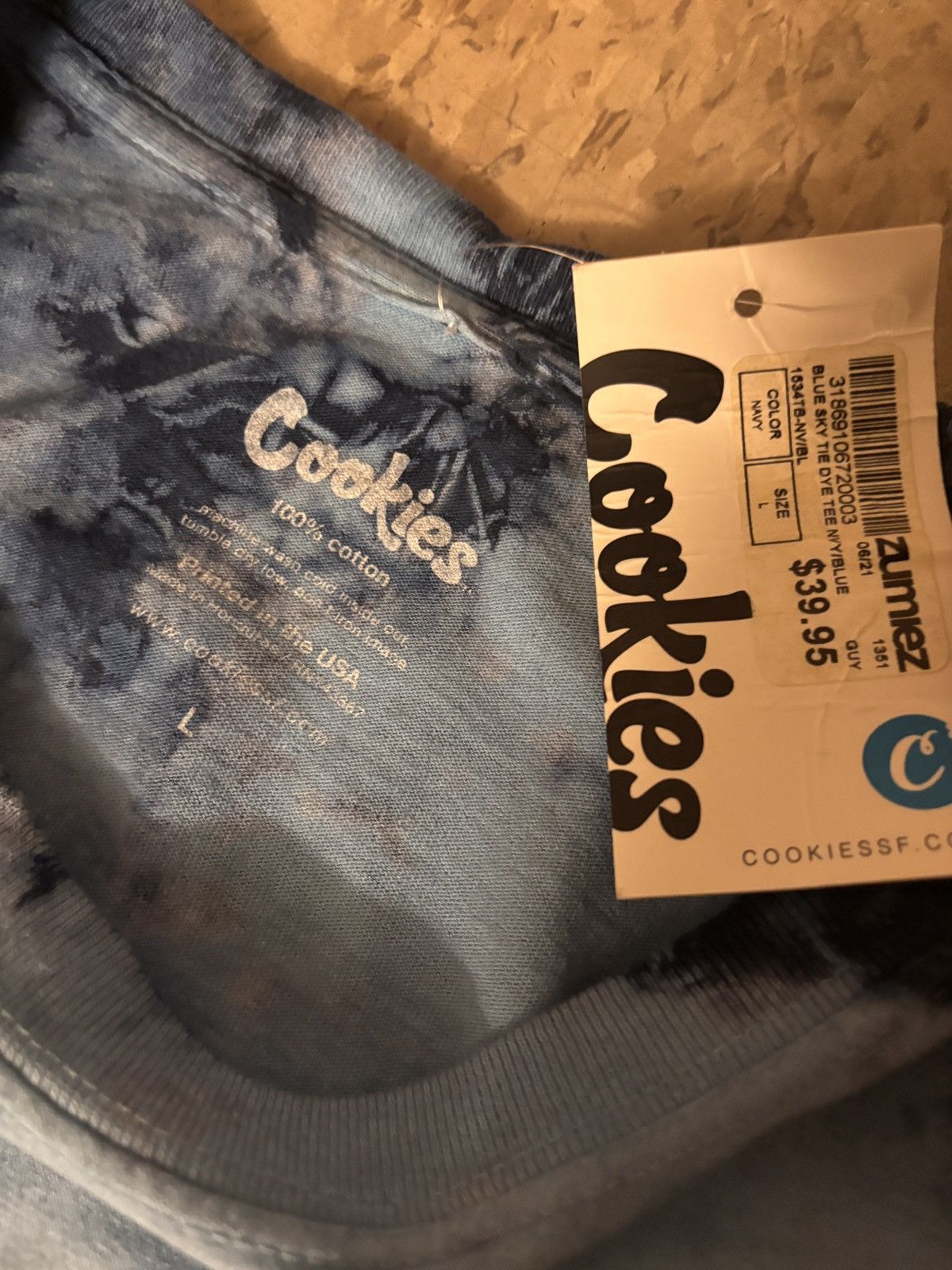 Cookies Cookies tie-dye Tee Size US L / EU 52-54 / 3 - 4 Thumbnail