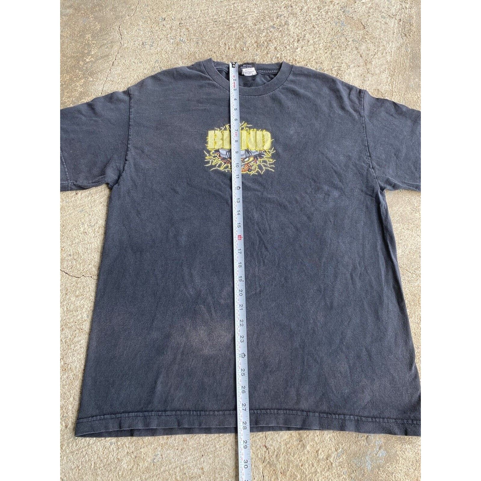 Shorty's Skateboards Vintage 90’s Y2K Blind Skateboard Electric Head Faded Shirt Size US L / EU 52-54 / 3 - 11 Thumbnail