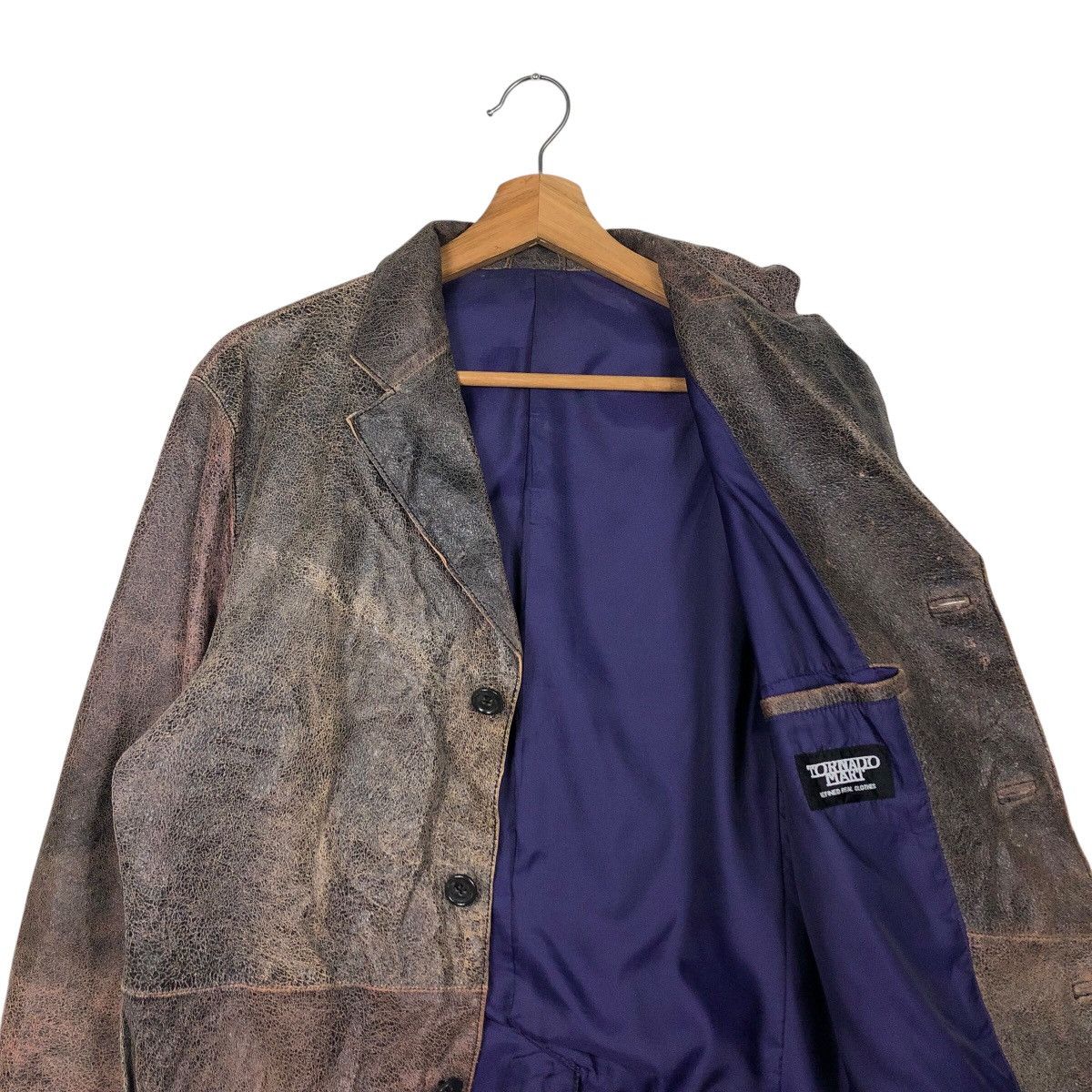 Hysteric Glamour 📌Vintage Chore Worker Leather Jacket Button Tornado Mart Size US M / EU 48-50 / 2 - 13 Thumbnail