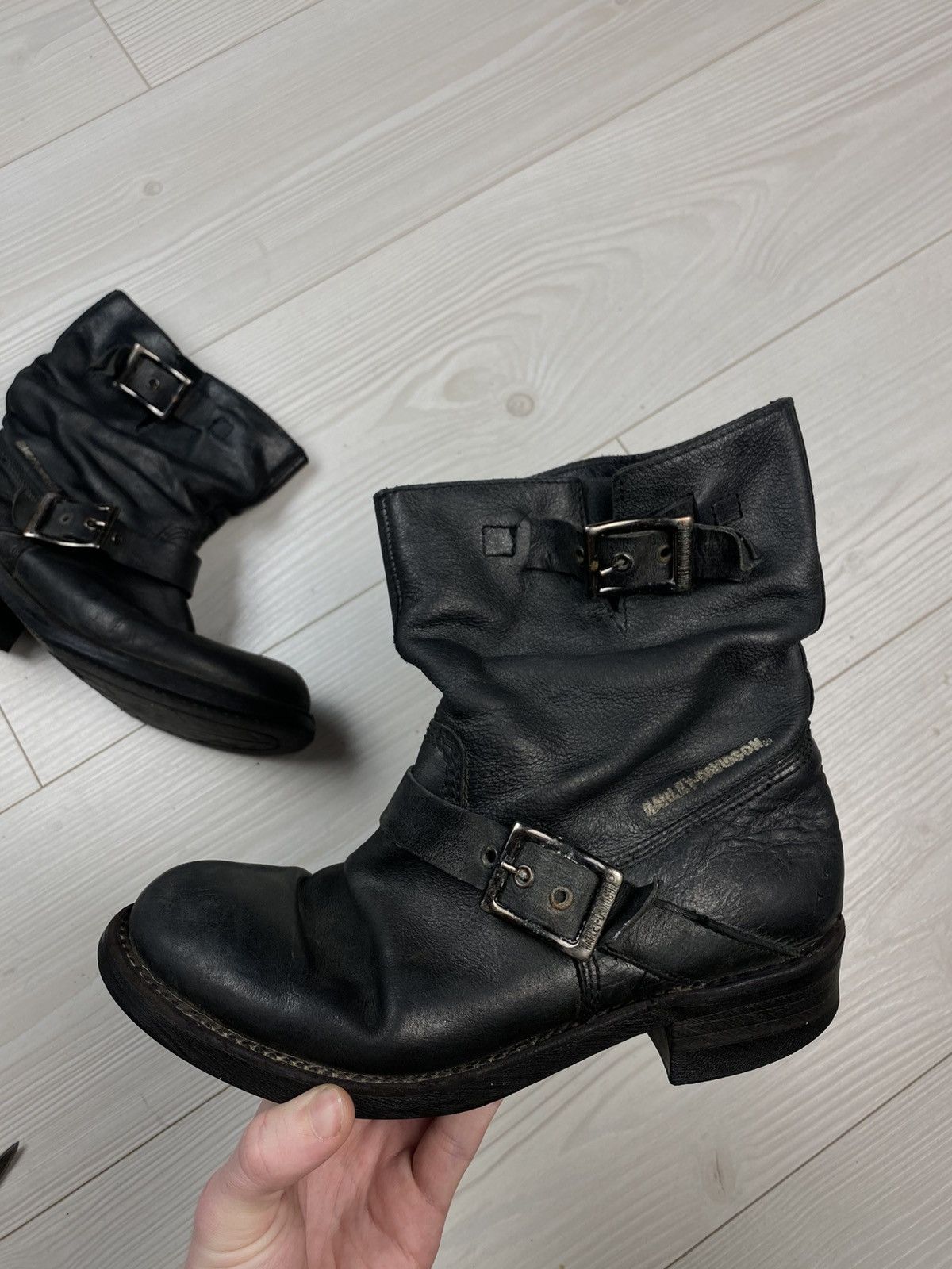 Vintage Vintage avant garde leather boots Harley Davidson y2k Size US 9 / IT 39 - 2 Thumbnail
