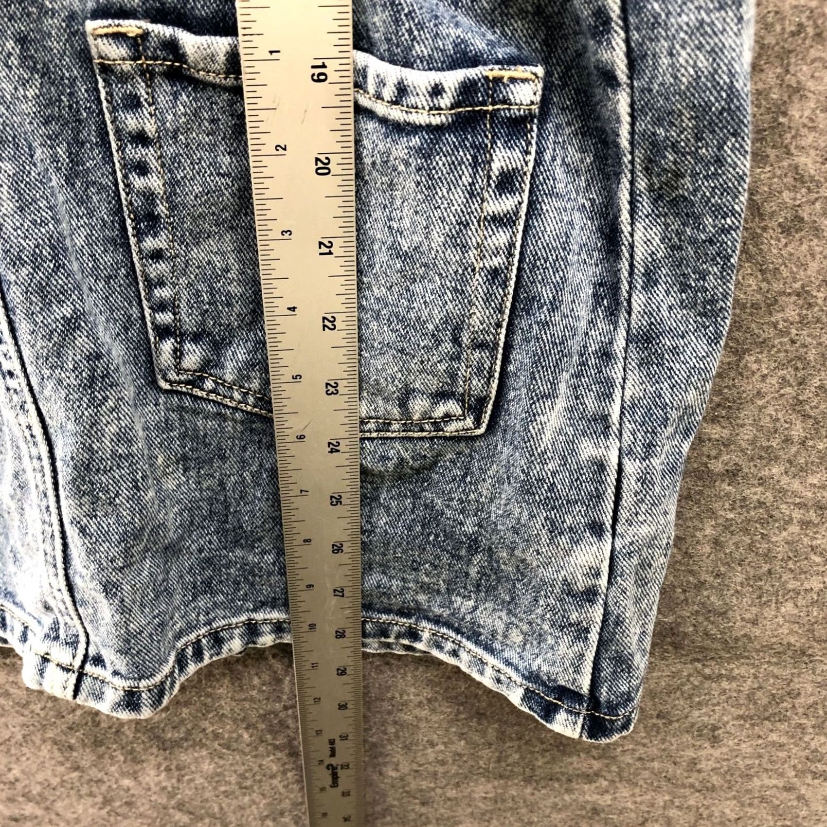 Pacsun Pacsun Overall Denim Mini Dress XS Stone Wash Zip Front Pinafore Women Short Sleeveless Cotton Denim Size 26" / US 2 / IT 38 - 7 Thumbnail