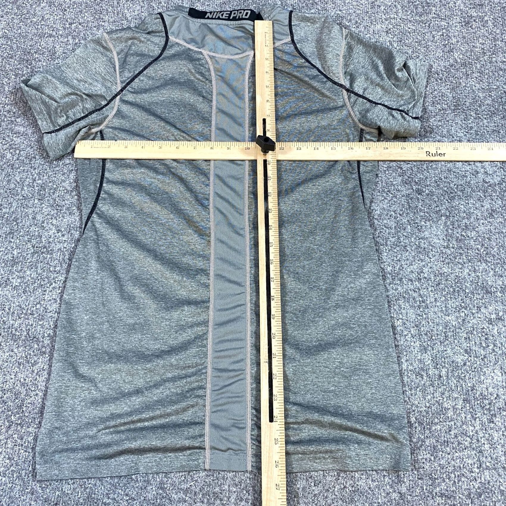 Nike Nike Pro Shirt S Gray Short Sleeve Crew Neck Pullover Activewear Mens T-Shirt Nike Pro Size US S / EU 44-46 / 1 - 4 Thumbnail