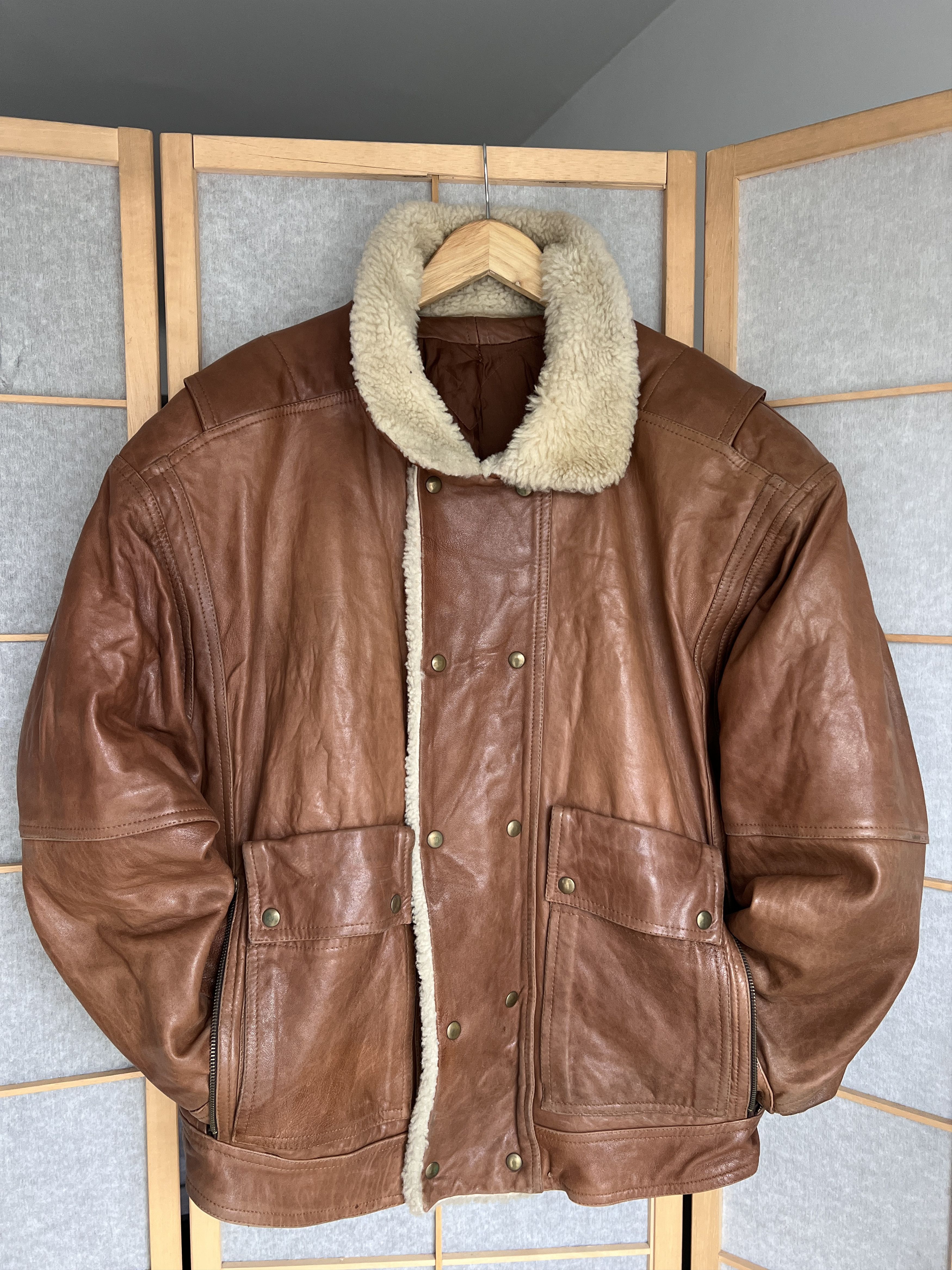 Le Grande Bleu (L.G.B.) Rick Owens Type VTG 00s Yohji Yamamoto Style Leather Jacket Size US XL / EU 56 / 4 - 11 Thumbnail