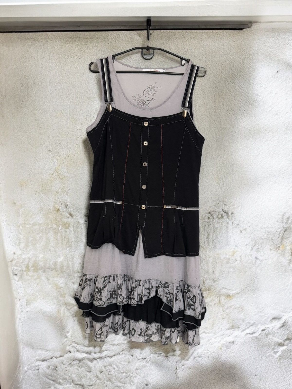 20471120 × Japanese Brand C’Fait Pour Vous Paris Vintage Avant Garde Dress Size L / US 10 / IT 46 - 1 Thumbnail