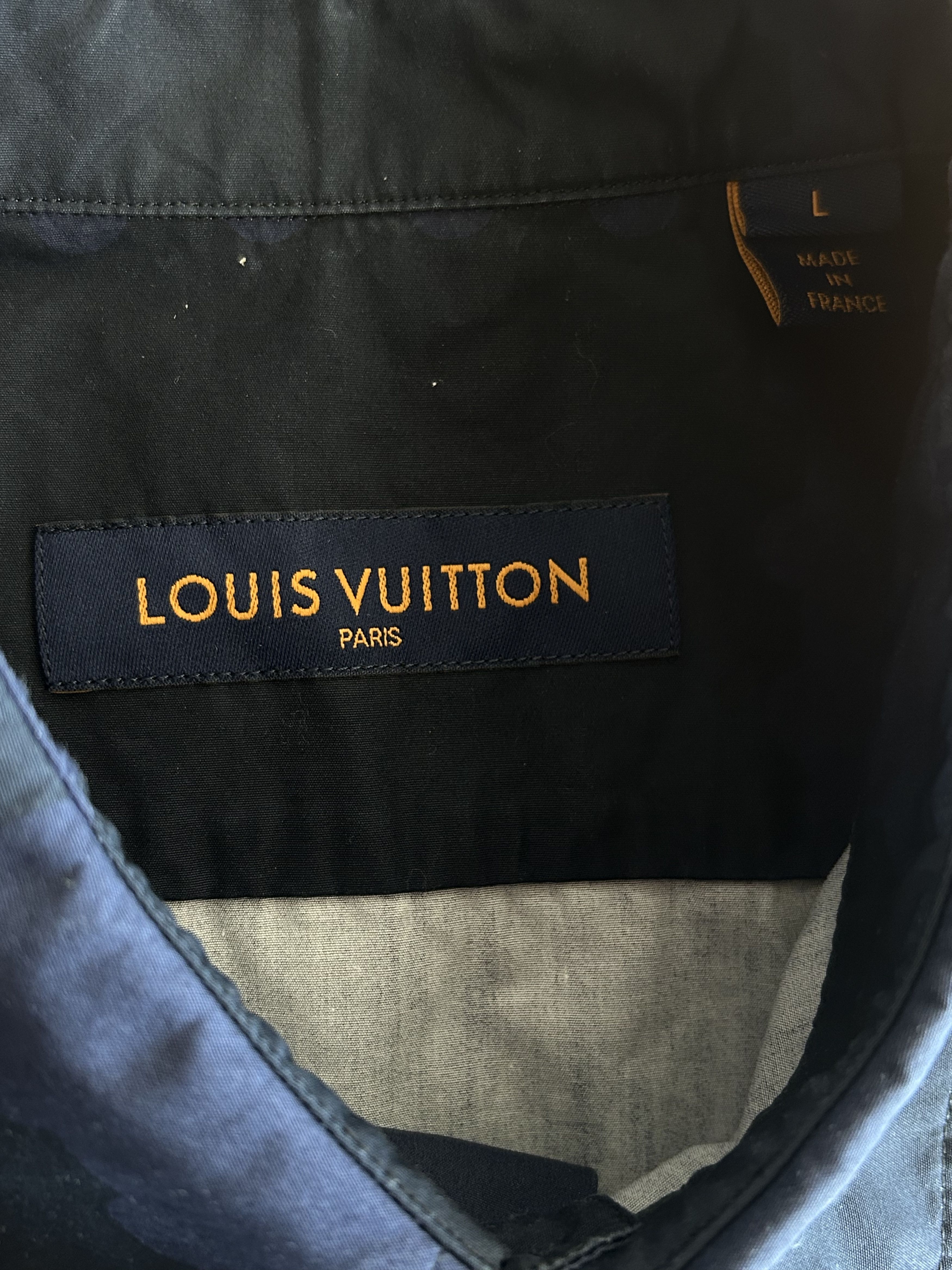 Louis Vuitton Louis Vuitton Nigo Blue Checkered Button Up Shirt Size US L / EU 52-54 / 3 - 3 Thumbnail