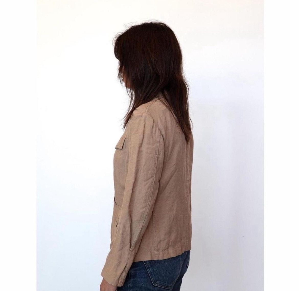 Comme des Garcons AD2002 Tricot Comme Des Garçons tan button up Size M / US 6-8 / IT 42-44 - 3 Thumbnail