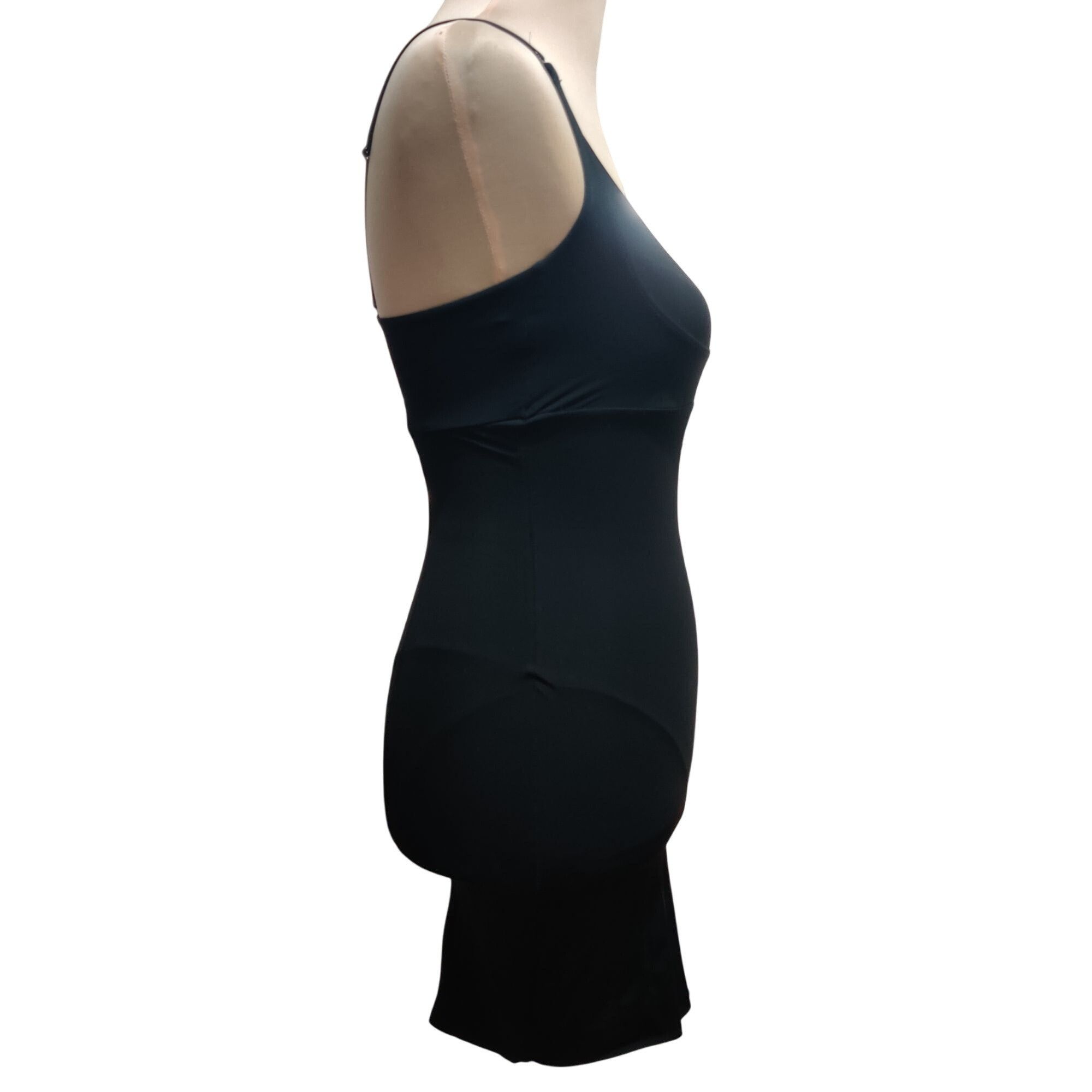 Other Flexees M womens shapewear slip black firm control bodysuit Size ONE SIZE - 6 Thumbnail