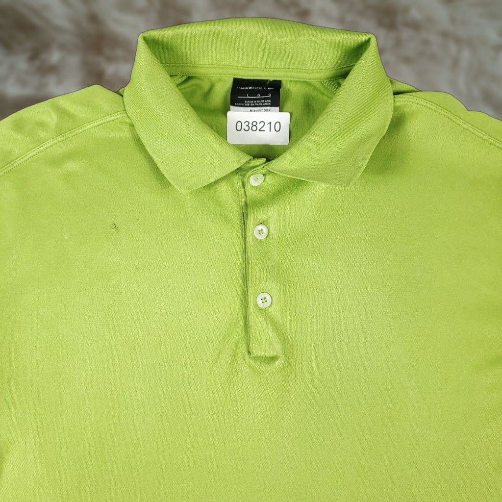 Nike Nike Polo Shirt Mens Large Green Swoosh Golf Casual Short Sleeve Adult Size US L / EU 52-54 / 3 - 1 Thumbnail
