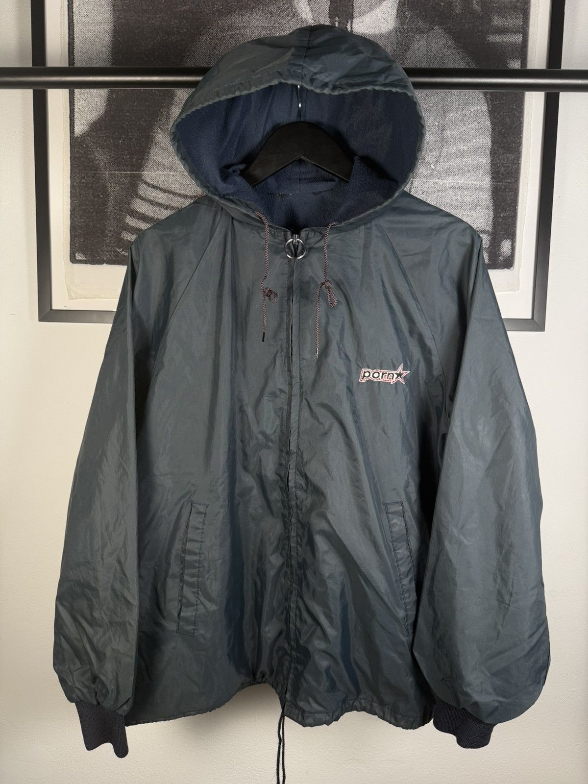Hook-Ups VINTAGE PORN STAR GRAIL⭐️ 90s LOGO LIGHT PARKA JACKET Size US XL / EU 56 / 4 - 5 Thumbnail