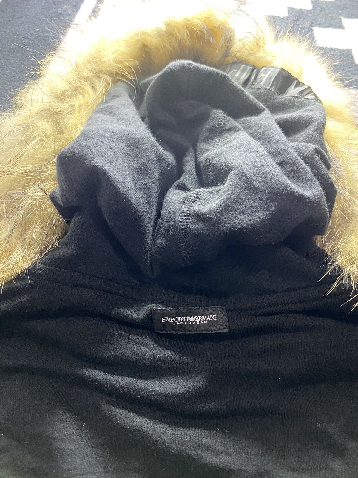 Emporio Armani × If Six Was Nine × Japanese Brand 2000s emporio armani faux fur hoodie Size US M / EU 48-50 / 2 - 4 Thumbnail