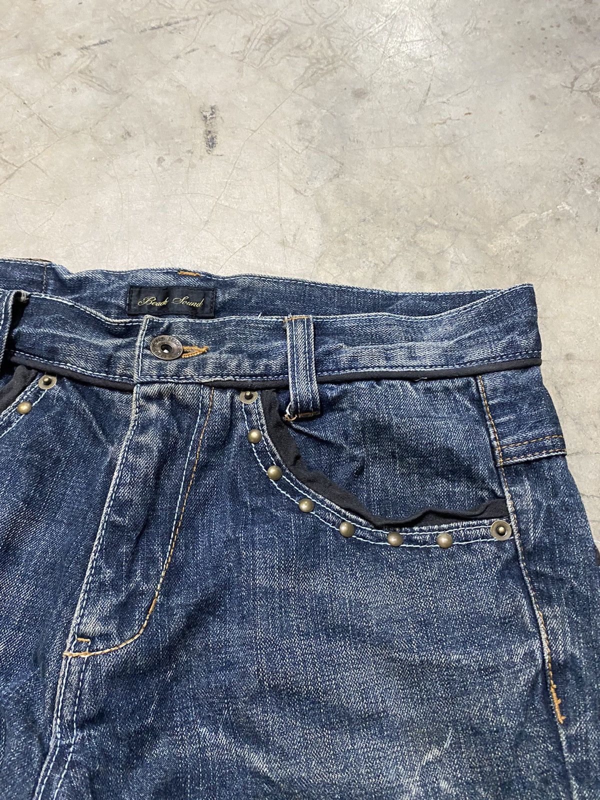 Hysteric Glamour × If Six Was Nine × Tornado Mart Flare Jeans Japanese Beach Sound Lightning Distressed Jeans Size US 31 - 13 Thumbnail