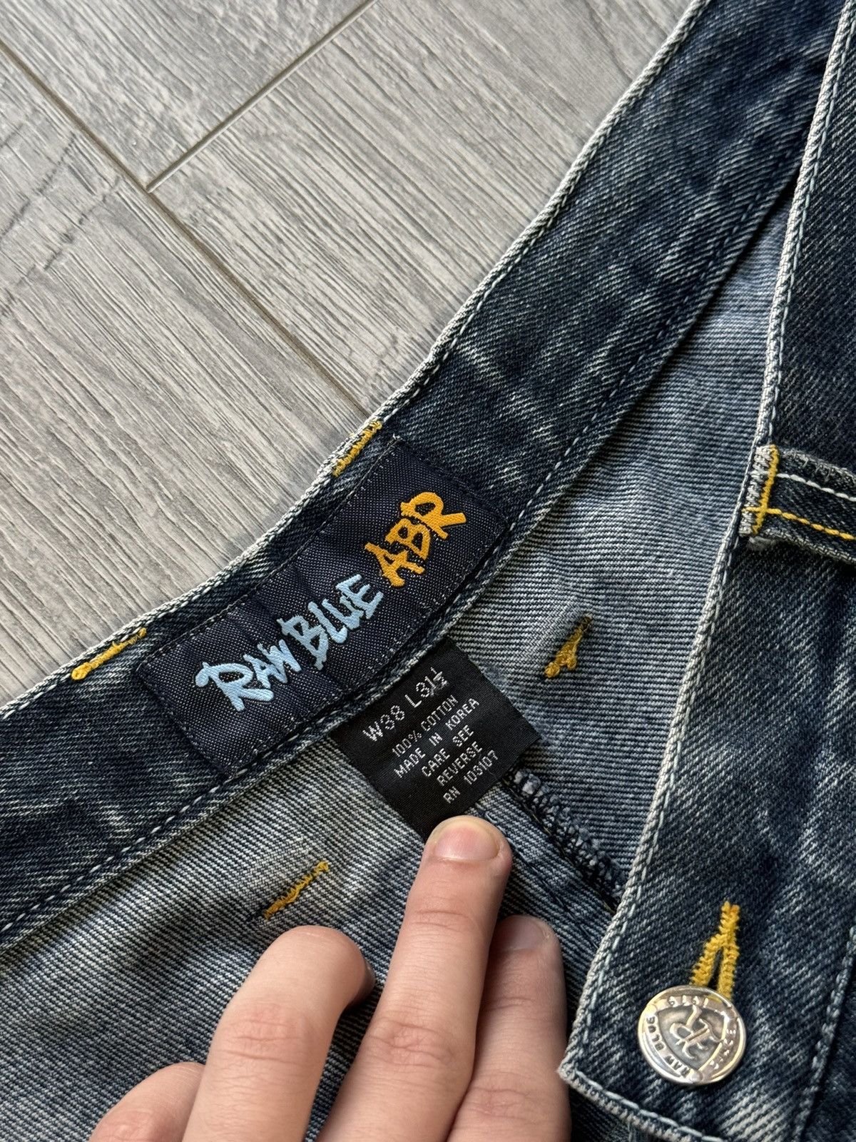 JNCO VINTAGE Y2K RAW BLUE BAGGY CYBER WING DENIM SEQUIN JEANS 36 Size US 36 / EU 52 - 14 Thumbnail