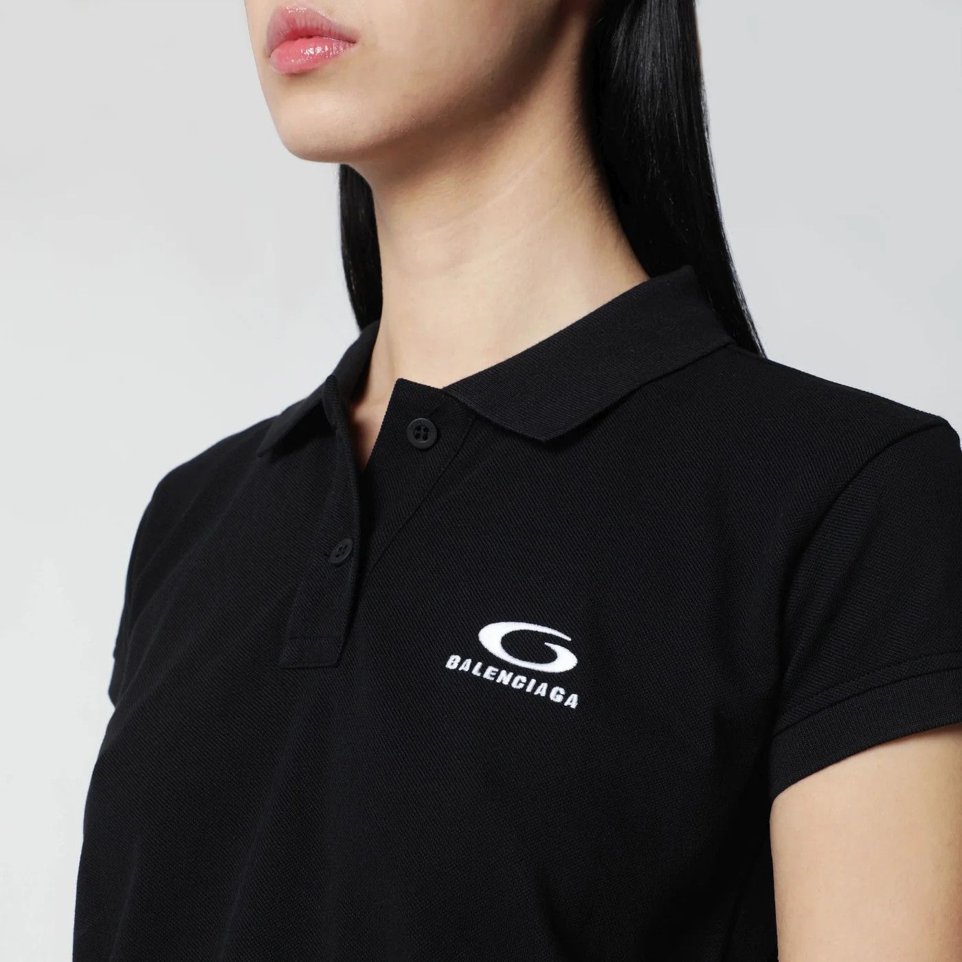 Balenciaga o1d2blof0426 Classic Polo Shirt in Black Size L / US 10 / IT 46 - 4 Thumbnail