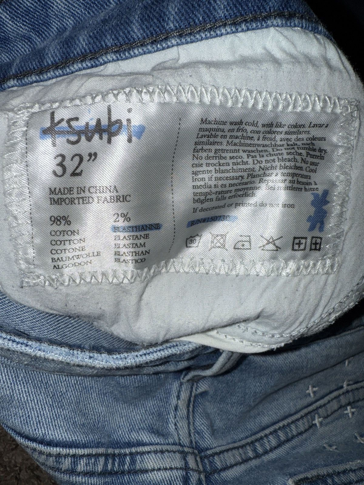 Ksubi Ksubi Philly Blue Chitch Style Distressed Denim Size US 32 / EU 48 - 3 Thumbnail