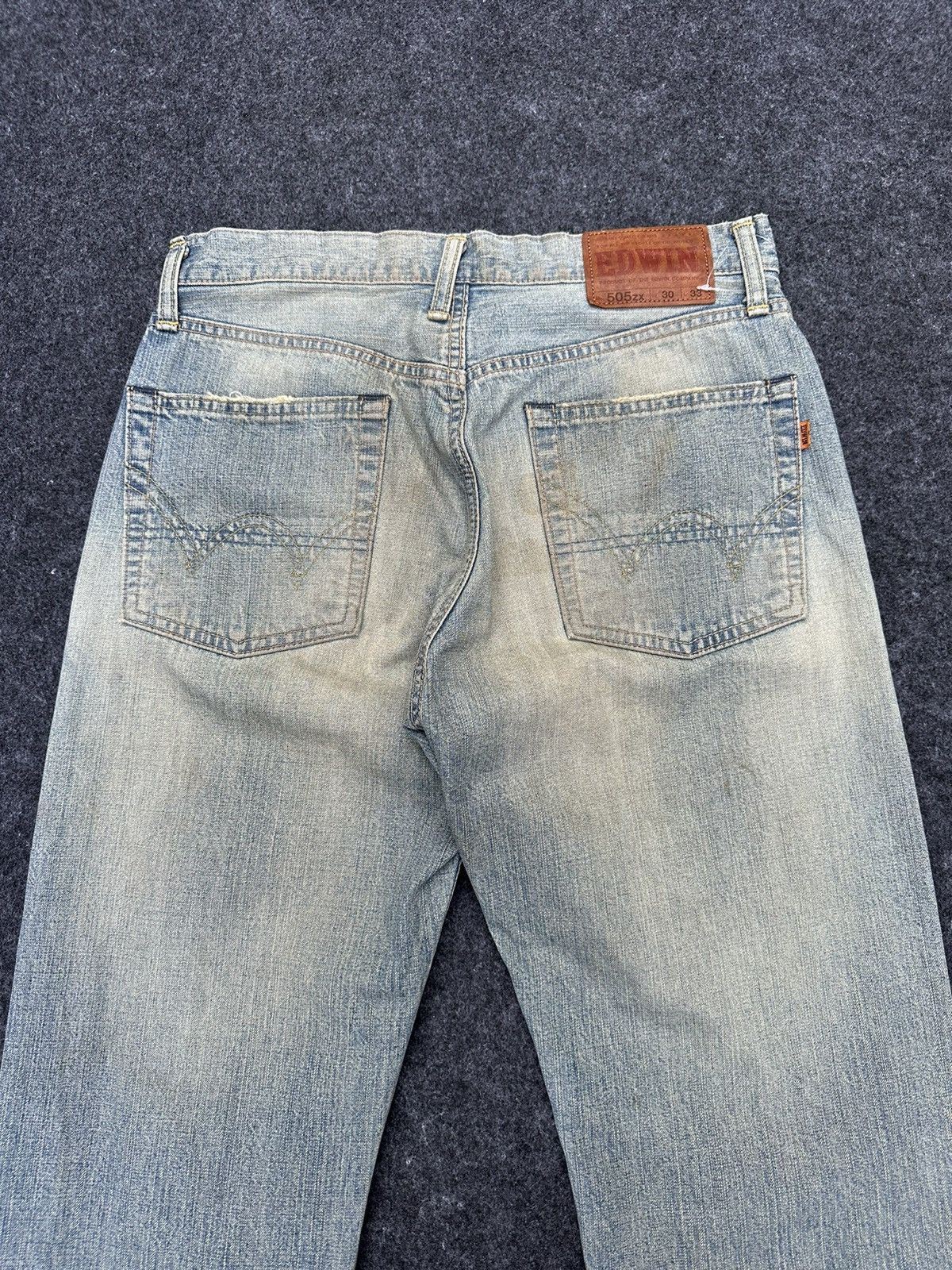Edwin Vtg Edwin 505zx Selvedge Mudwash Denim 30x31 D8 Size US 30 / EU 46 - 4 Thumbnail