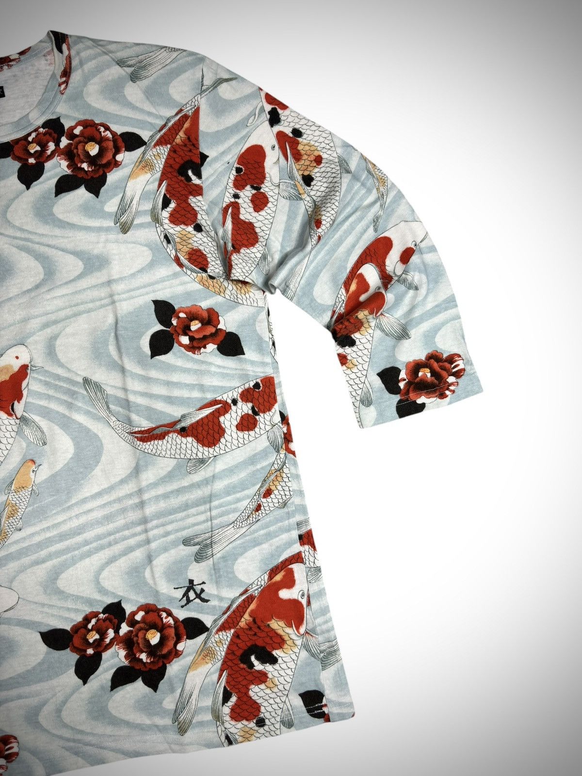 Japanese Brand Austere Japan Kuromo - Indigo Kyoto Sukajan Koi Ls T-Shirt Size US M / EU 48-50 / 2 - 2 Thumbnail