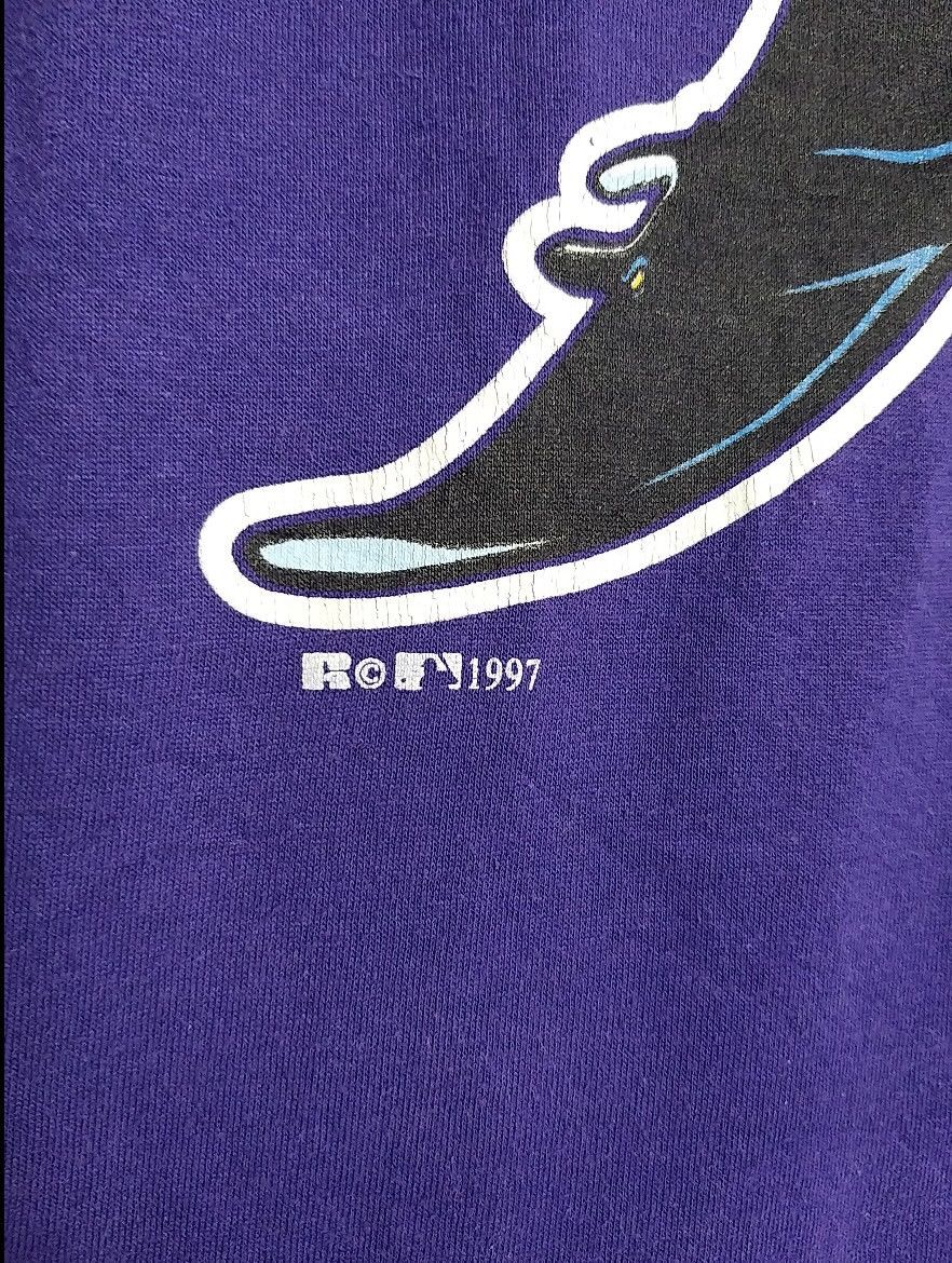 Russell Athletic VINTAGE 90'S TANPA BAY "DEVIL RAYS" MLB TEAM 1997 T SHIRT Size US M / EU 48-50 / 2 - 6 Thumbnail