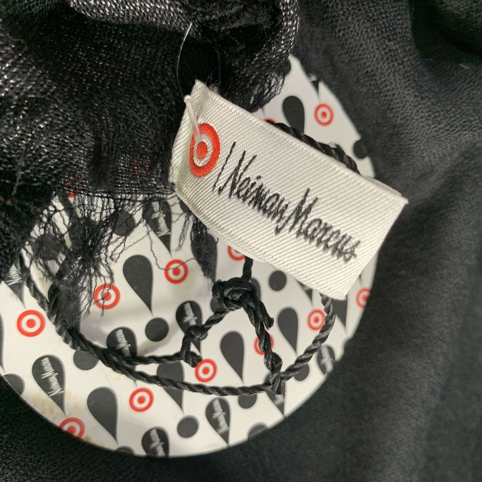 Marc Jacobs MARC JACOBS Black Metallic Wool Cashmere Blend Scarves Size ONE SIZE - 3 Thumbnail