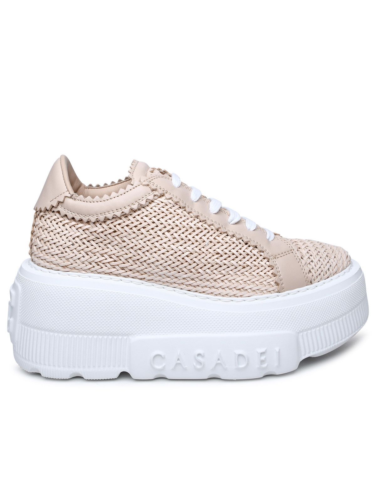 image of Casadei 'nexus Hanoi' Vegan Leather Sneakers Spiaggia Rosa in Nude, Women's (Size 7)