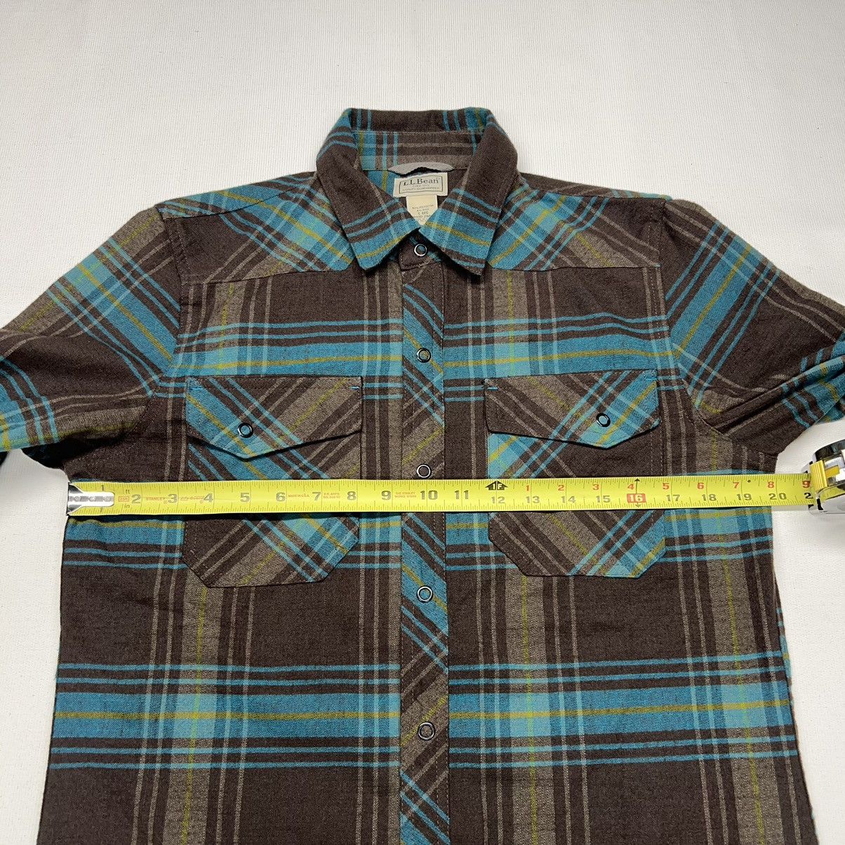 L.L. Bean L.L. Bean Flannel Shirt Plaid Brown Button Up Long Sleeve Size US S / EU 44-46 / 1 - 16 Thumbnail