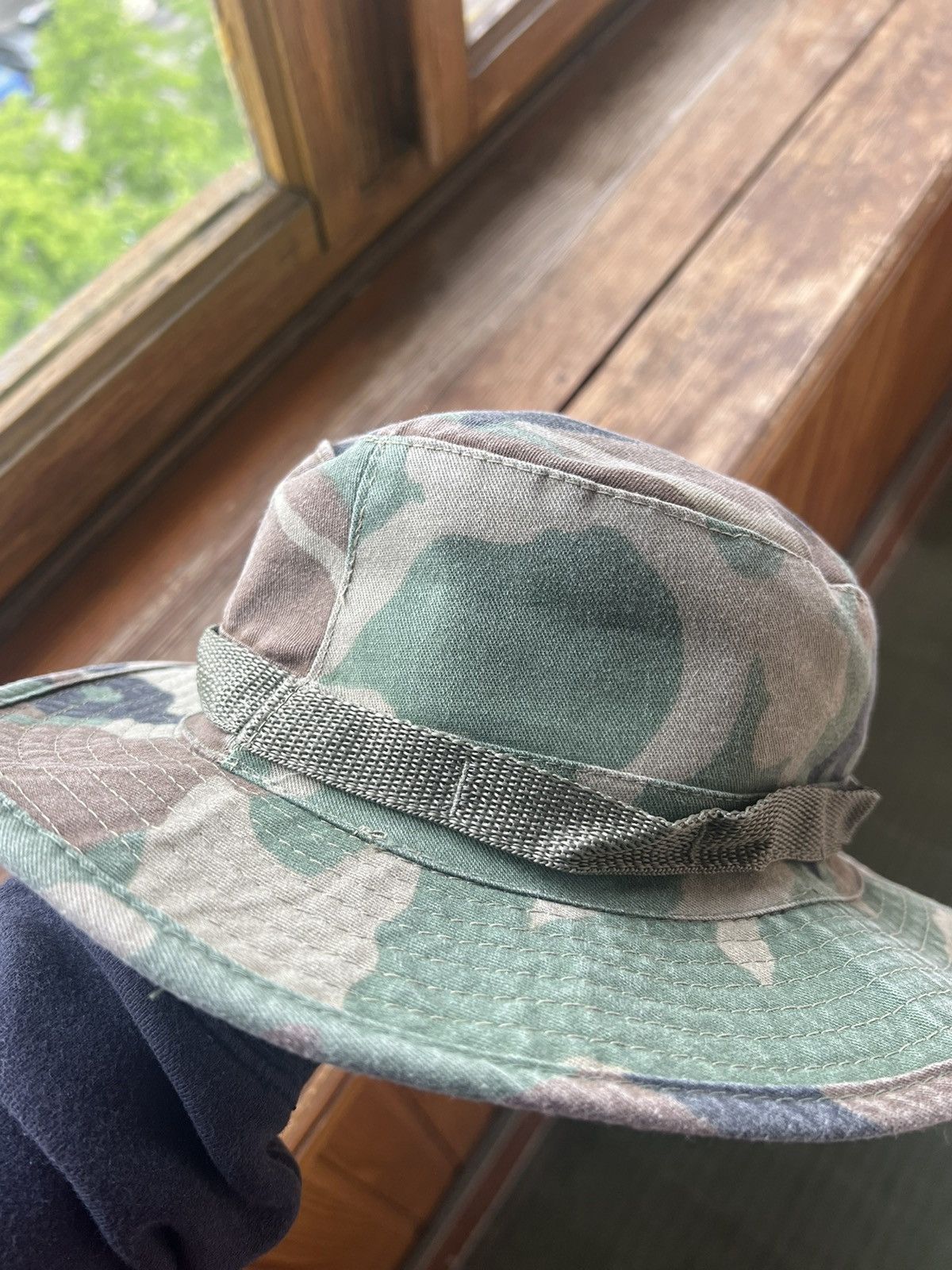 Vintage Vintage German Military Distressed Mil Tec Panama Hat Y2K Size ONE SIZE - 6 Thumbnail