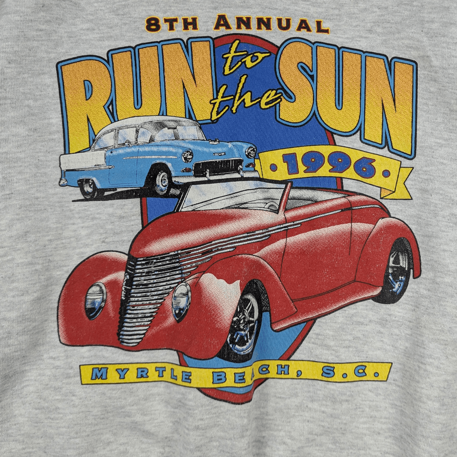 Jerzees Vintage 90's 1996 8th Annual RUN TO THE SUN Sweatshirt Size US L / EU 52-54 / 3 - 6 Thumbnail
