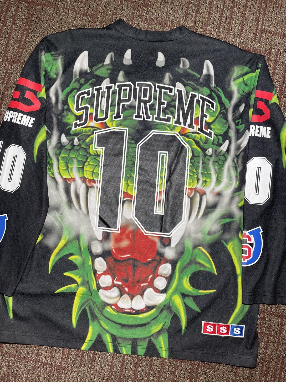 Supreme Supreme Dragon Hockey Jersey (X-Large) Size US XL / EU 56 / 4 - 2 Thumbnail