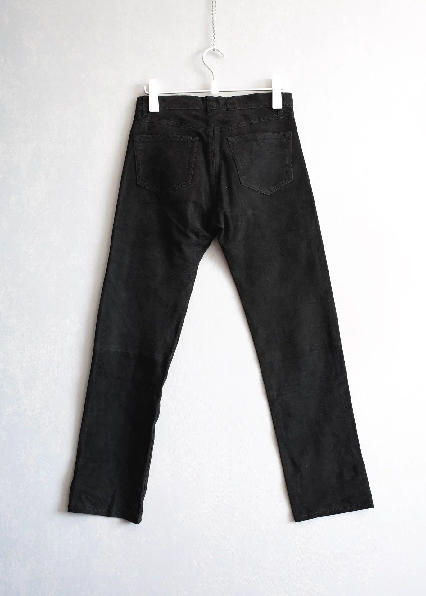 Yohji Yamamoto Yohji Yamamoto 03AW Black Lambskin Trousers Size US 32 / EU 48 - 2 Thumbnail