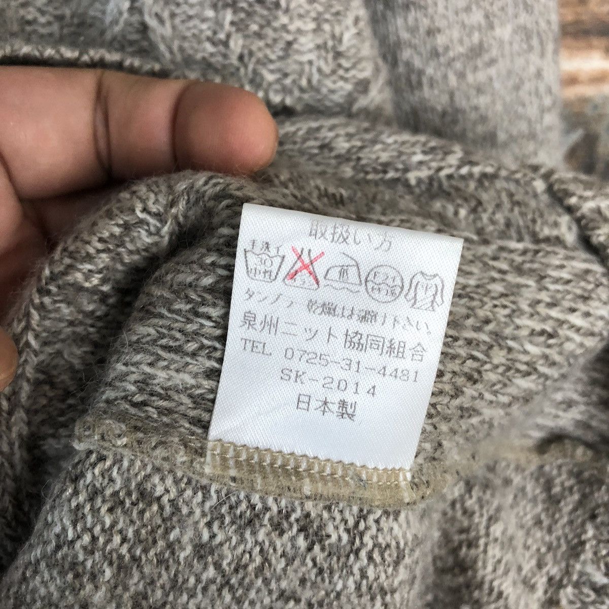 Homespun Knitwear × Japanese Brand Lya Bacot japan vintage Grey Knitwear #A1737 Size S / US 4 / IT 40 - 11 Thumbnail