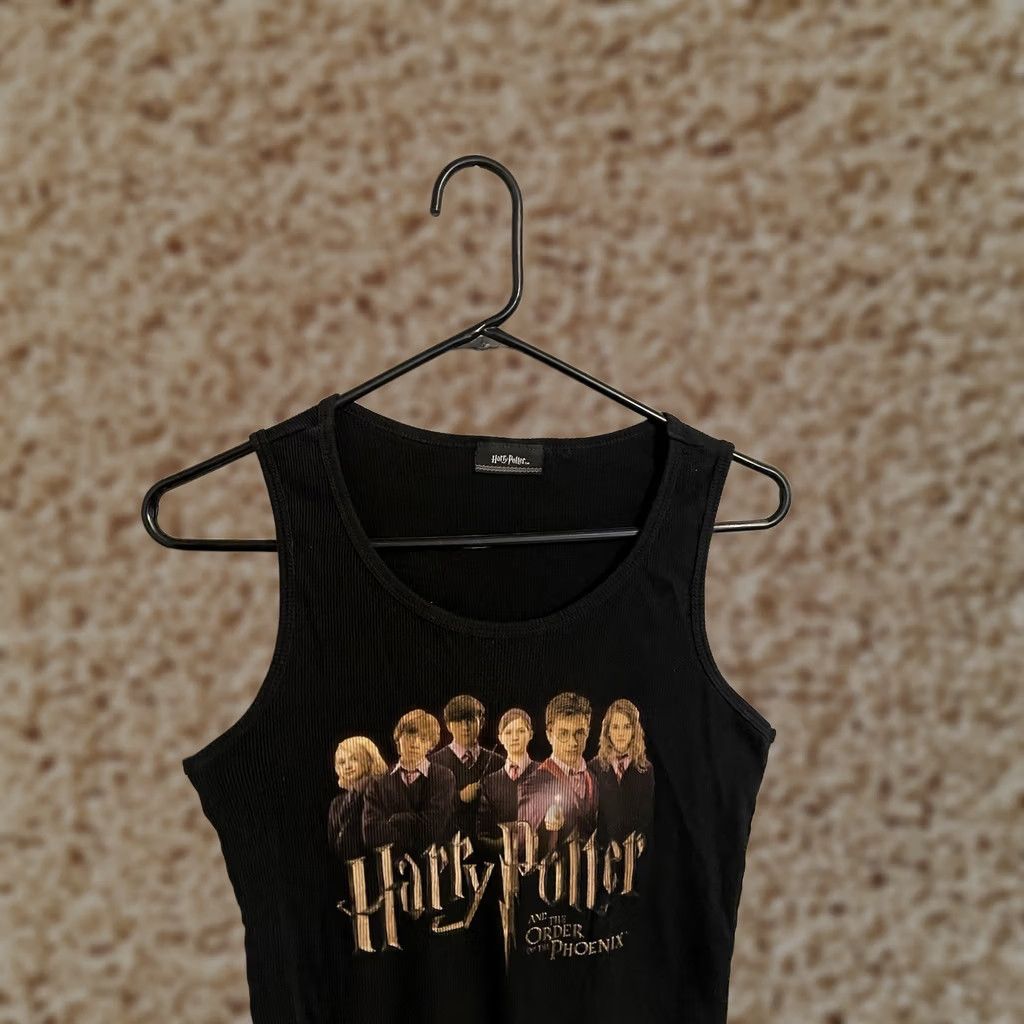 Vintage Harry Potter And The Order Of The Phoenix Tank Top Shirt Women's Small Black Ribbed Size S / US 4 / IT 40 - 1 Thumbnail