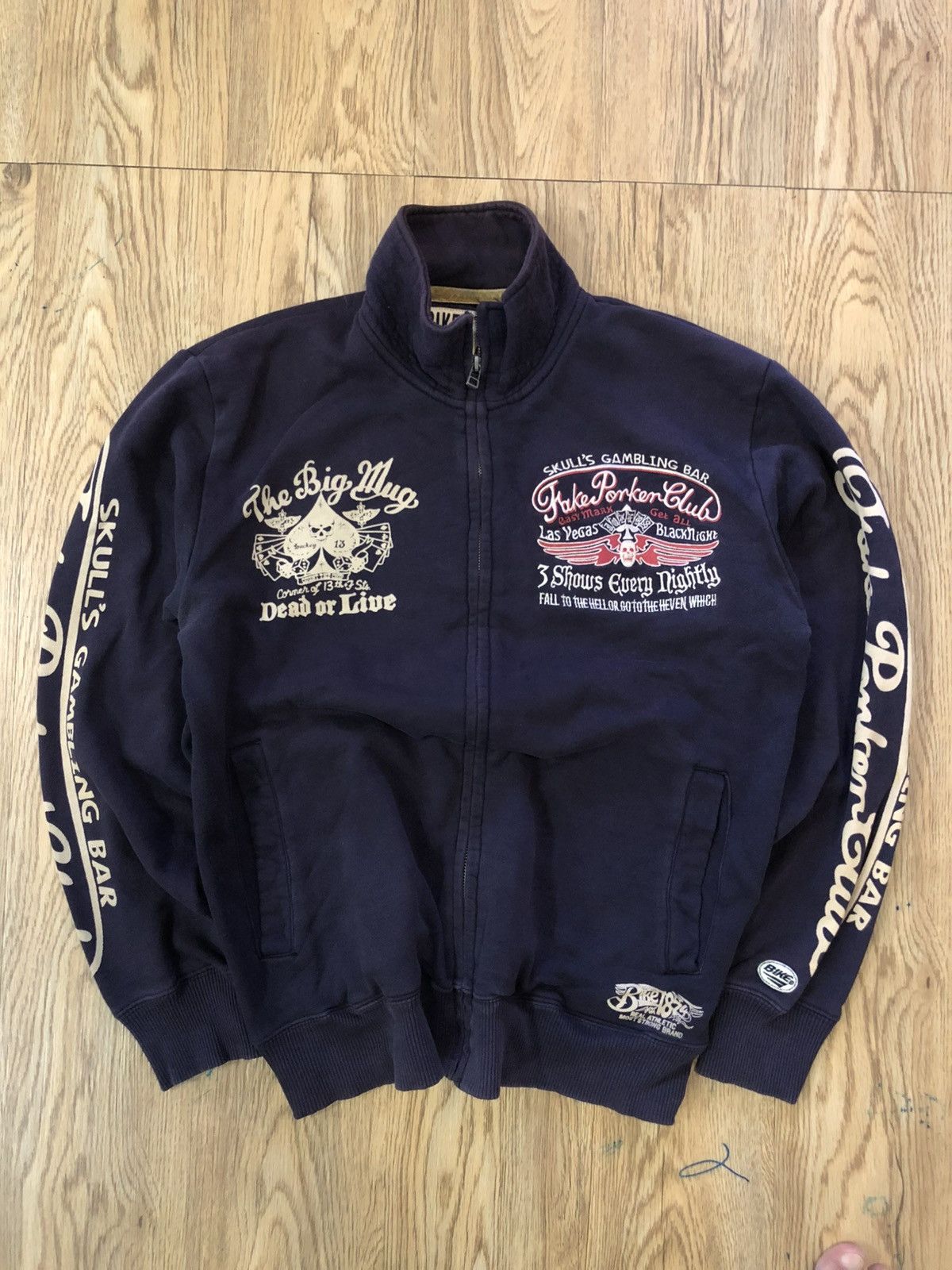Japanese Brand Japan Streetwear Skull Gambling Bar jacket Size US M / EU 48-50 / 2 - 3 Thumbnail