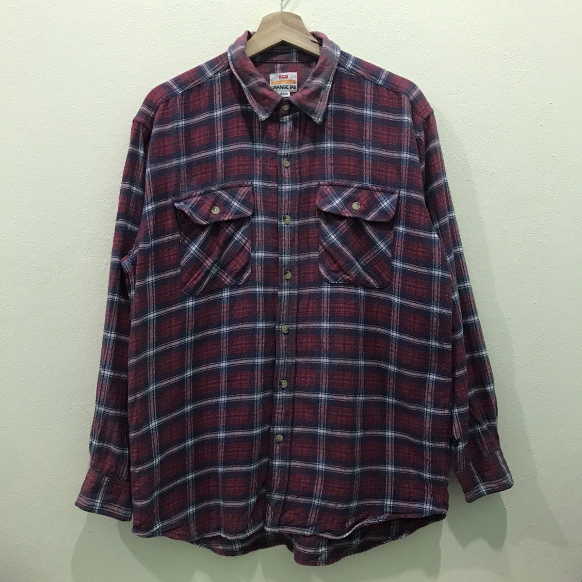 Flannel Levis Plaid Tartan Flannel Shirt Button Up Size US M / EU 48-50 / 2 - 2 Thumbnail