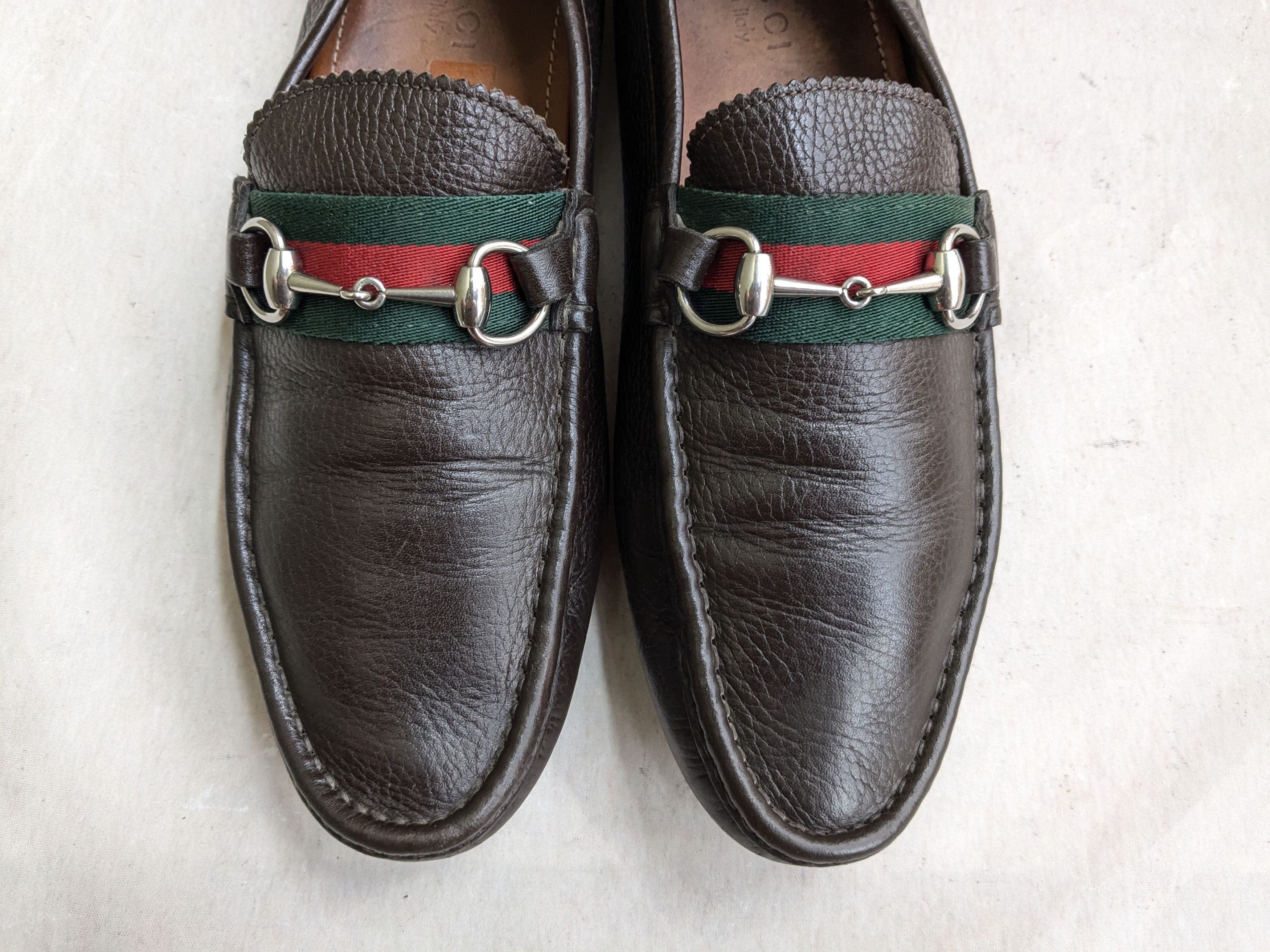 Gucci Gucci Horsebit Driving Loafers Brown Leather 10.5 Slip On Size US 10.5 / EU 43-44 - 6 Thumbnail