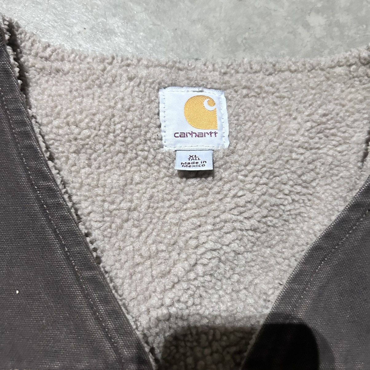 Carhartt Carhartt sherpa lined brown canvas work vest Size US XL / EU 56 / 4 - 3 Thumbnail