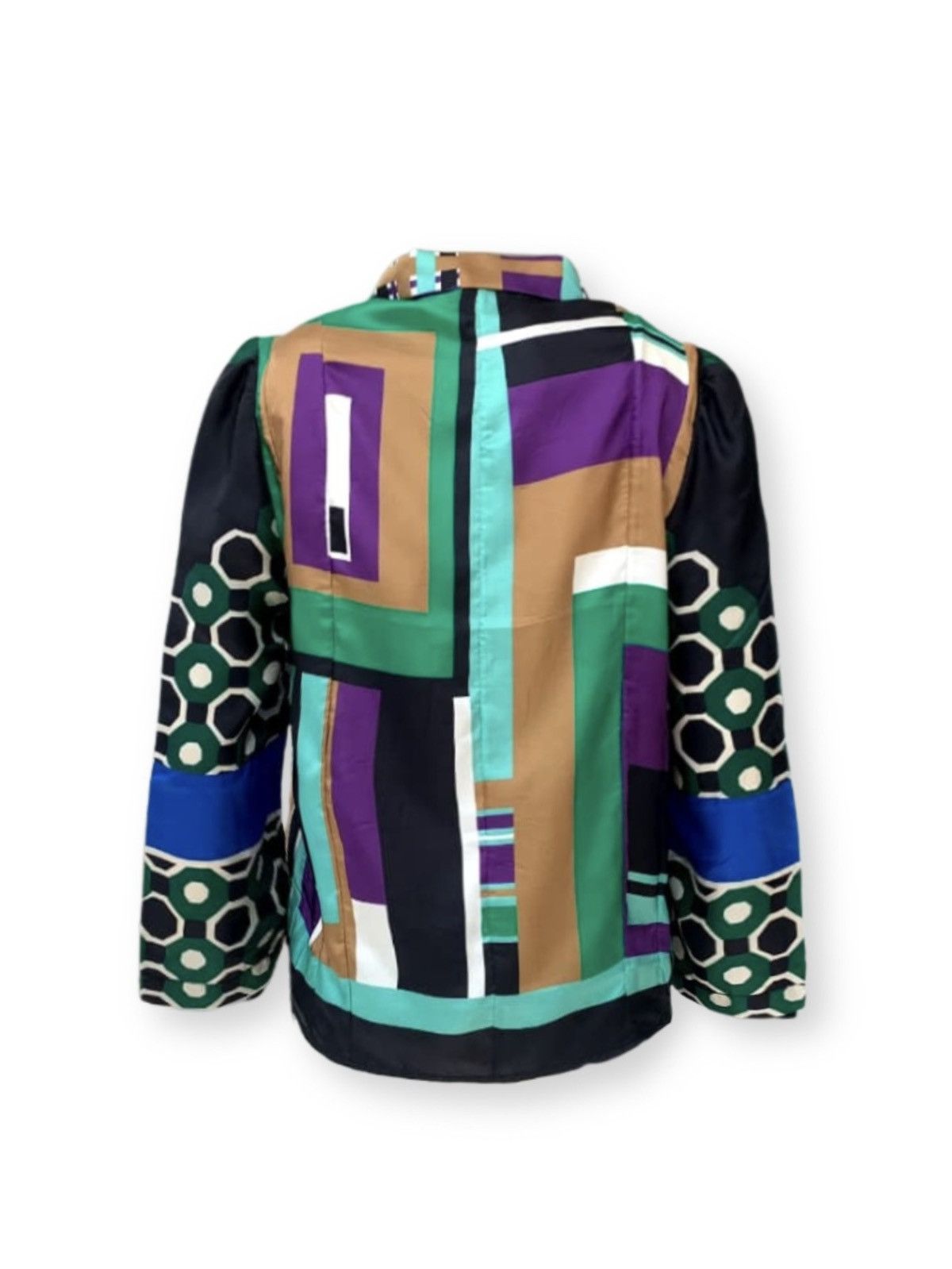 Marni Marni Silk Blouse 2012 Summer Edition Abstract Geometric m Size XS / US 0-2 / IT 36-38 - 5 Thumbnail