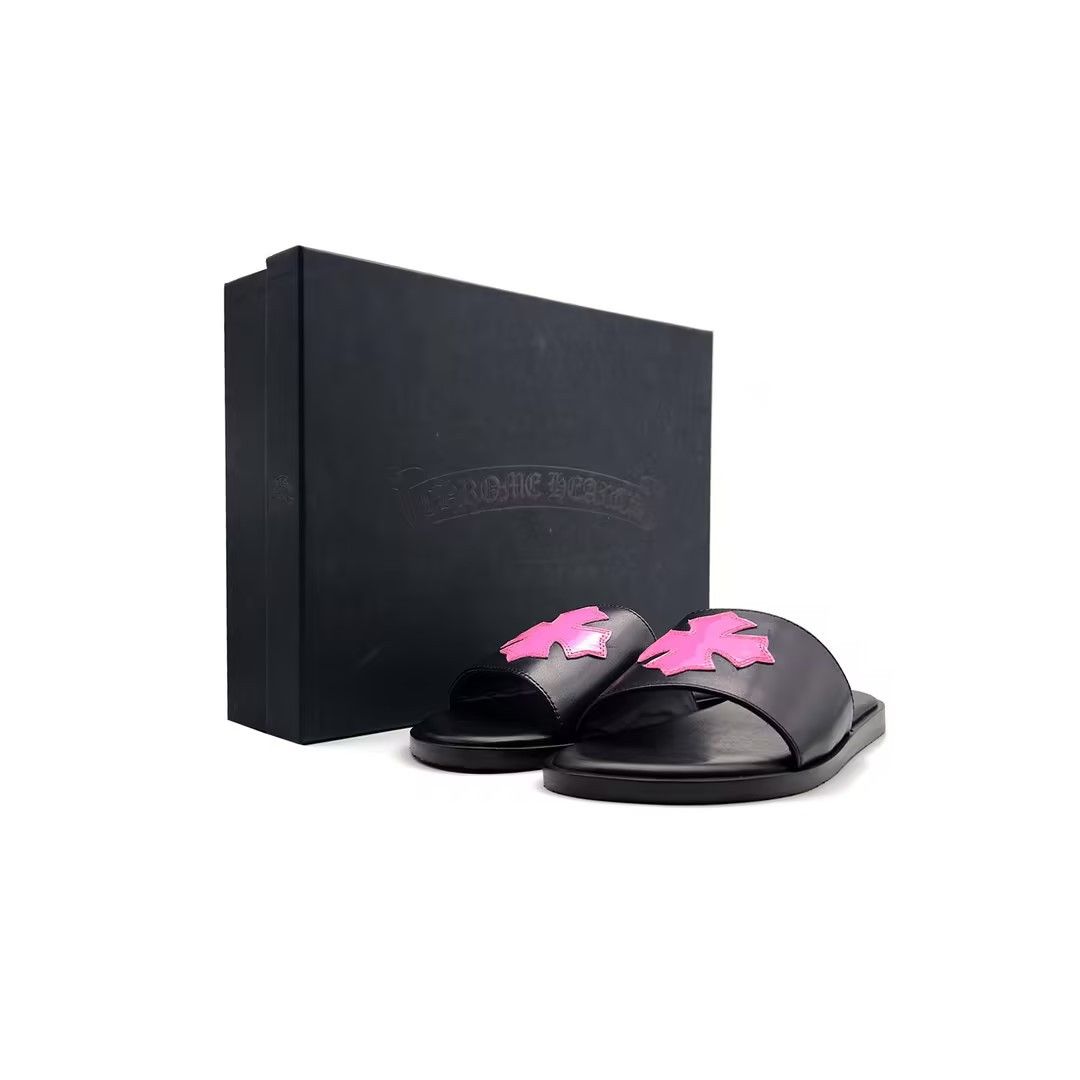 Chrome Hearts Chrome Hearts Pink Patent Plus Patch Slide Slippers Size US 6 / IT 36 - 5 Thumbnail