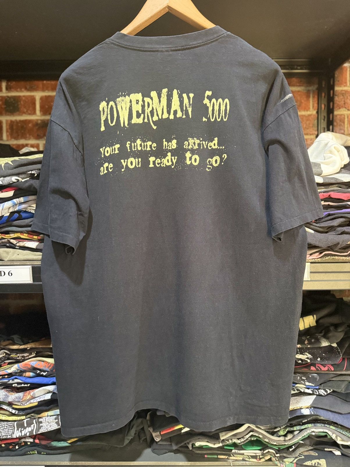 Band Tees Thrashed Vintage 90s Powerman 5000 PM5K American Rock Band T Size US XL / EU 56 / 4 - 9 Thumbnail