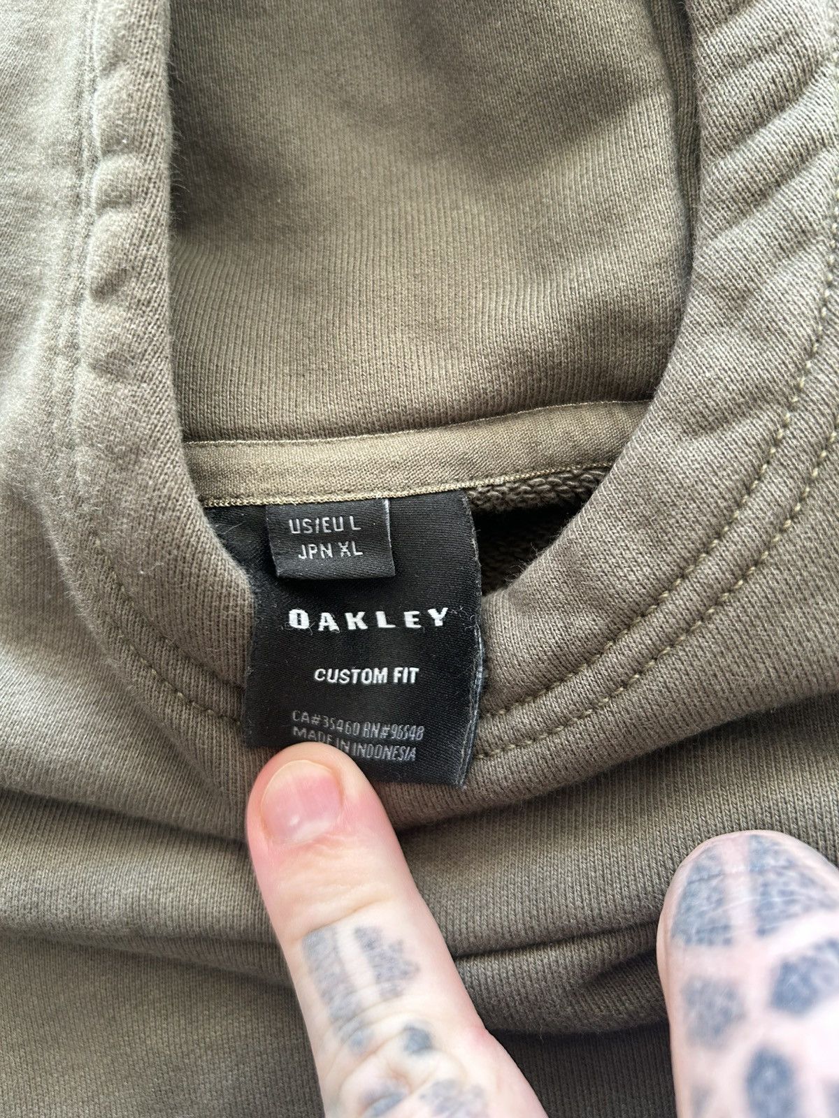 Oakley Oakley Software Style Mock Neck cropped style hoodie green Size US L / EU 52-54 / 3 - 5 Thumbnail
