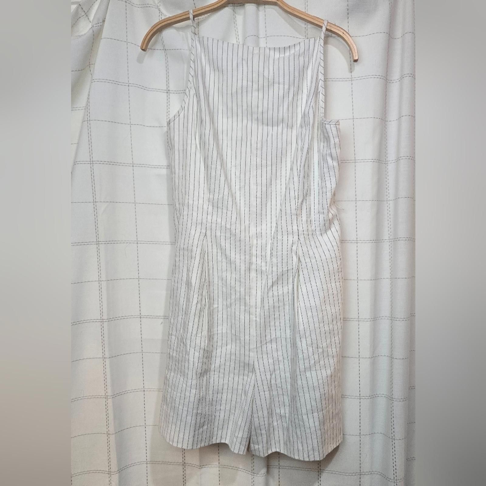 Madewell Madewell Sleeveless Square-Neck Pleated Romper Size 26" / US 2 / IT 38 - 2 Thumbnail