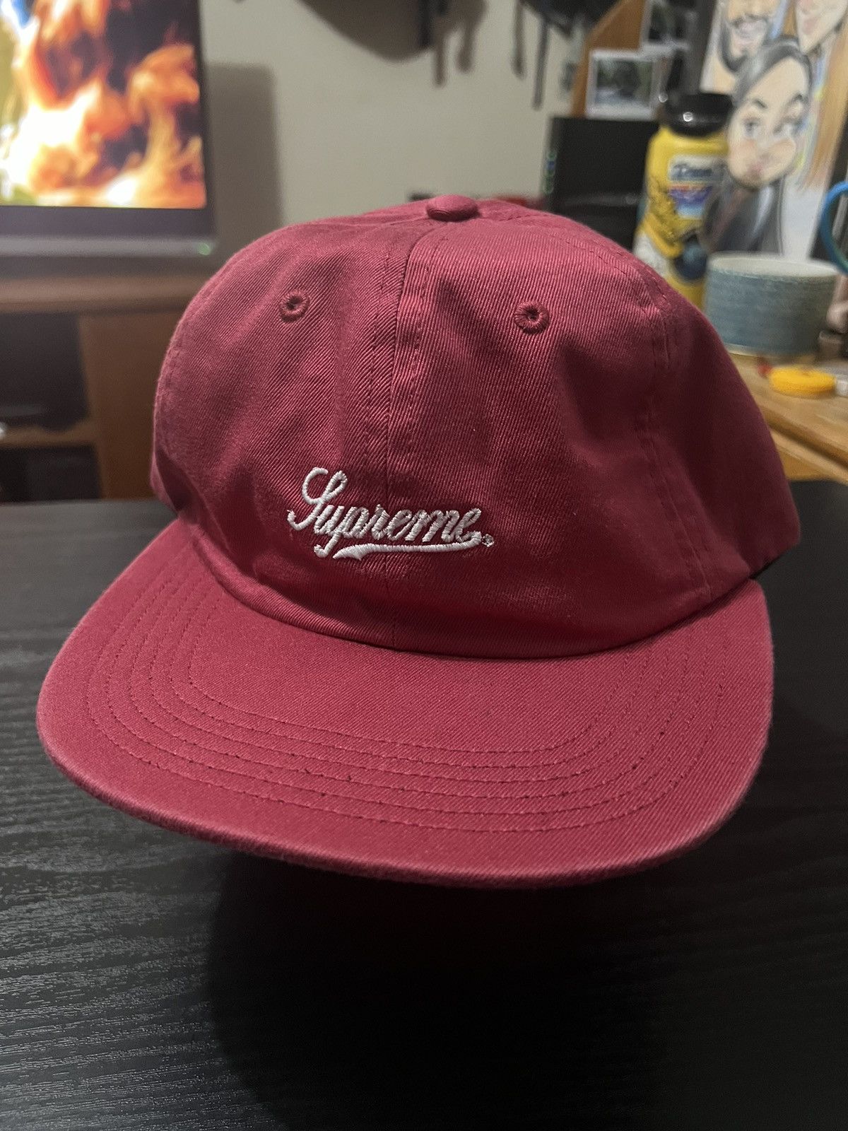 Supreme Supreme Script Logo Fitted 6 Panel [SS16] | Grailed