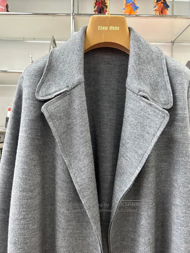 The Row The Row Long wool coat with grey lapels Size XS / US 0-2 / IT 36-38 - 2 Thumbnail