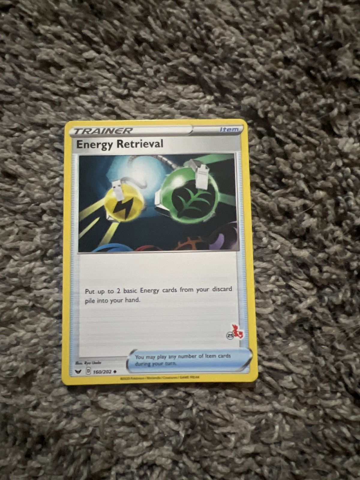 Pokemon 2020 Pokémon Energy Retrieval Card Size ONE SIZE - 1 Thumbnail