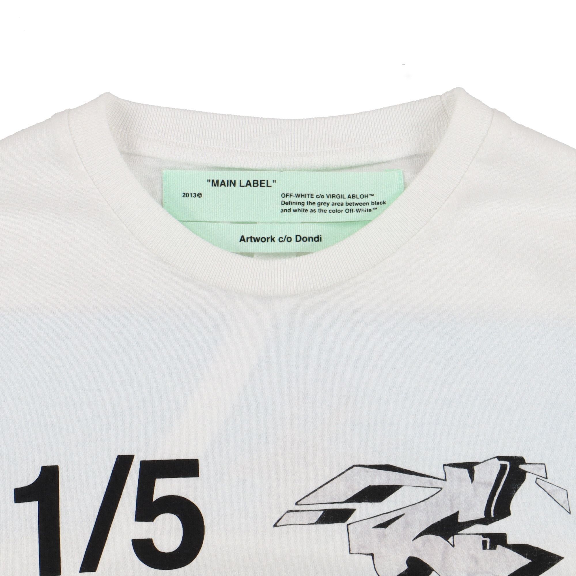 Off-White White Dondi 1/5 Graffiti Logo Long Sleeve T-Shirt Size US M / EU 48-50 / 2 - 6 Thumbnail