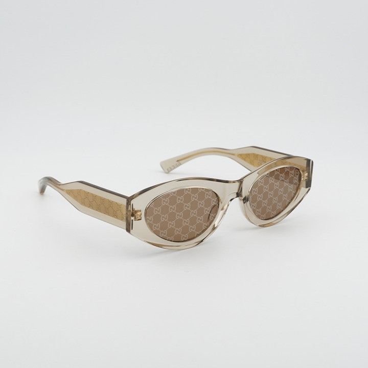 Gucci Gucci GG2065S 003 Sunglasses Yellow Cat Eye Frame Size ONE SIZE - 1 Thumbnail