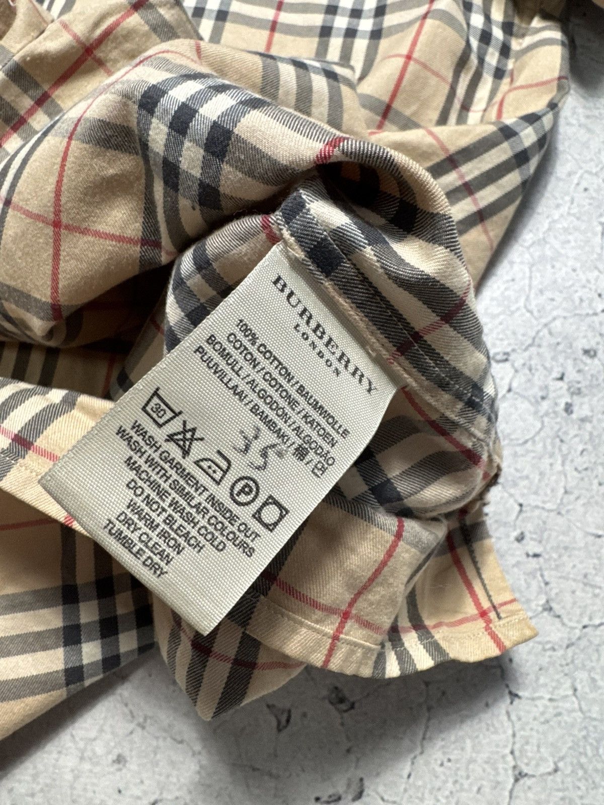 Burberry Burberry Checked Short Sleeve Button Up Vintage Shirt Size S Size US S / EU 44-46 / 1 - 7 Thumbnail