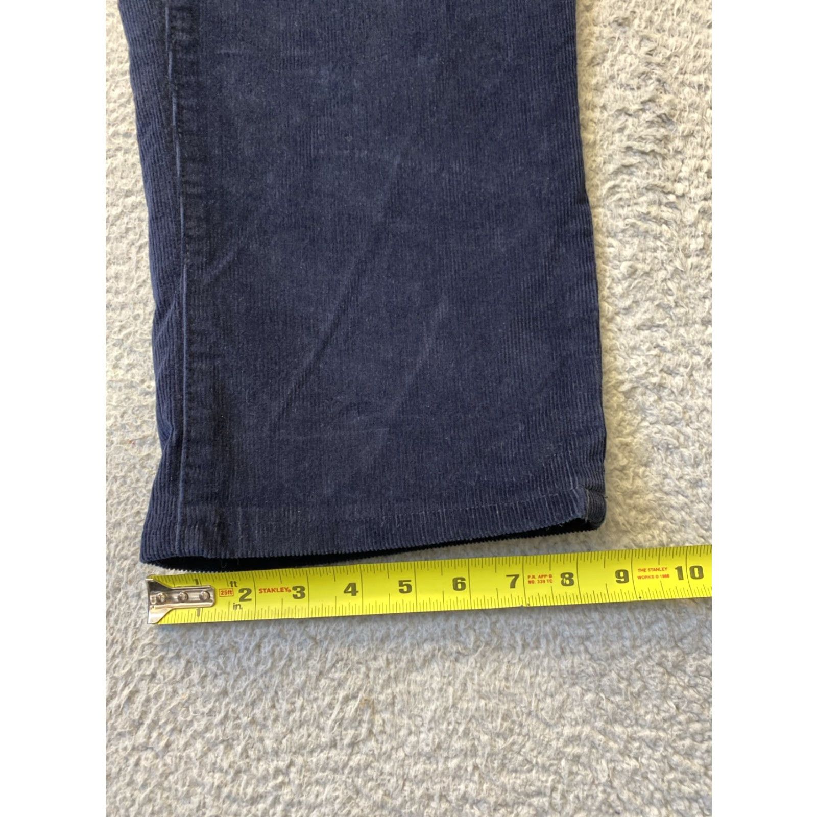 Lands' End LANDS' END Men's Corduroy Pants Navy 40x32 Regular Flat Front Chino Traditional Fit - Size 40 Waist, Navy, Mens Size US 40 / EU 56 - 5 Thumbnail