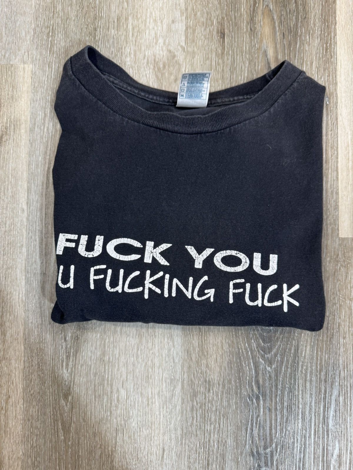 Vintage FUCK YOU - you fucking fuck TRUE VINTAGE Size US XXL / EU 58 / 5 - 2 Thumbnail
